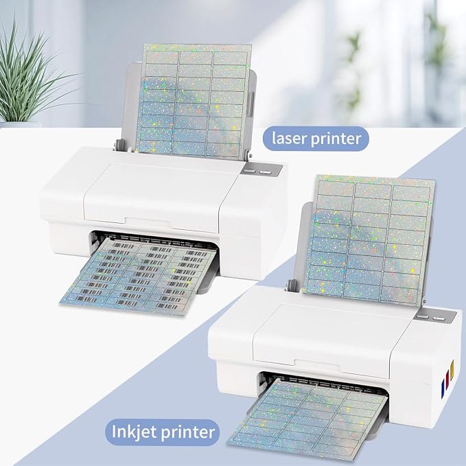 STARLIBOO 1" x 2-5/8" Address Labels- Holographic Color Stickers - Image 3
