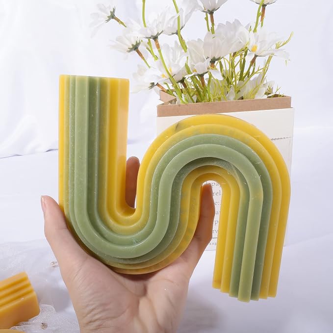 2 Pack 6 inch + 7 inch Twist Candle Molds - Image 7