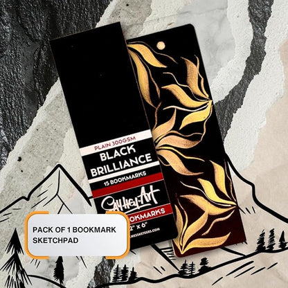 300GSM Deep Black Bookmark Sketchpads, Suitable - Image 2