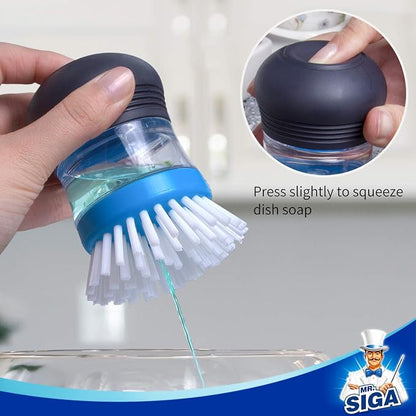 MR.SIGA Soap Dispensing Palm Brush, Kitchen Brush - Image 5