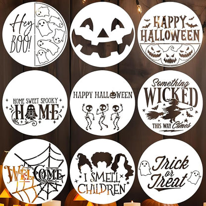 Halloween Stencils for Painting 12inch Large Reusable Halloween Stencil for by SUNVERSE