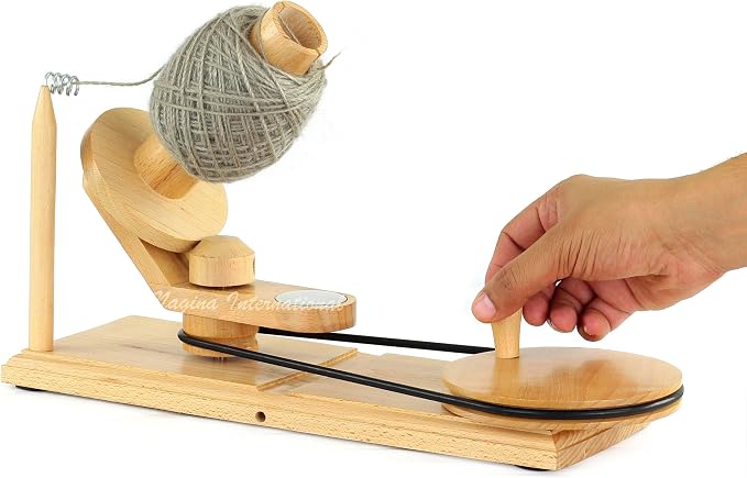 Wooden Handcrafted Heavy Duty Wooden Yarn Ball Winder - Image 2