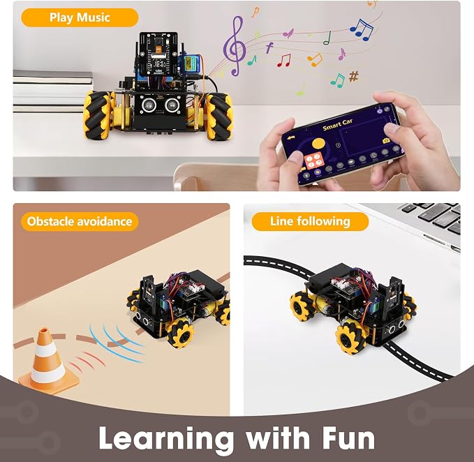 Robotics Kit for Kids Ages 8–12 12-16, ACEBOTT Smart Robot Car Kit - Image 6
