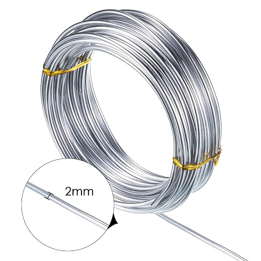 TecUnite Aluminum Craft Wire for Sculpting Armature Bendable Craft Wire for DIY - Image 2