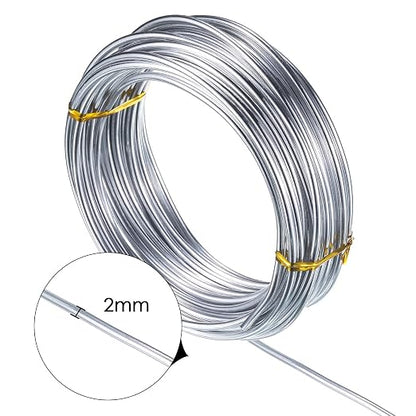 TecUnite Aluminum Craft Wire for Sculpting Armature Bendable Craft Wire for DIY - Image 2