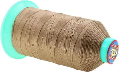 Mandala Crafts Bonded Nylon Thread Khaki Heavy Duty Sewing Threads - Image 2