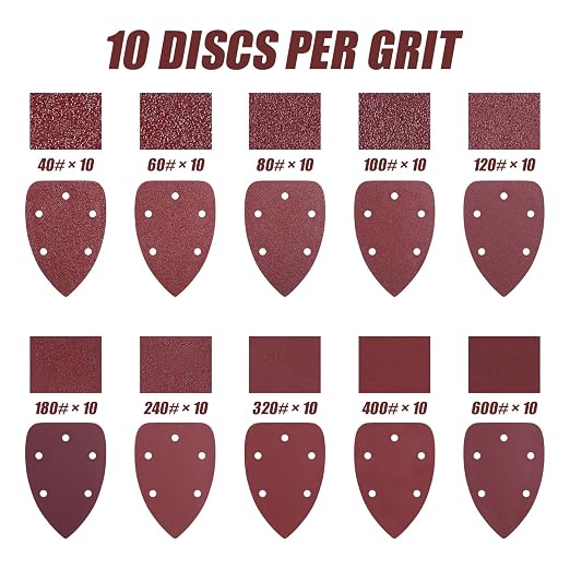 100-Pack Mouse Sandpaper for Mouse Detail Sanders, - Image 2