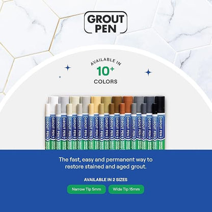 Grout Pen Cream Tile Paint Marker: Waterproof Grout Paint, Tile Grout Colorant - Image 9