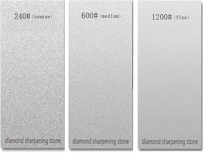 3 PCS Diamond Sharpening Stone Diamond Knife Sharpener Plate Honing Whetstone by SUWAJUME