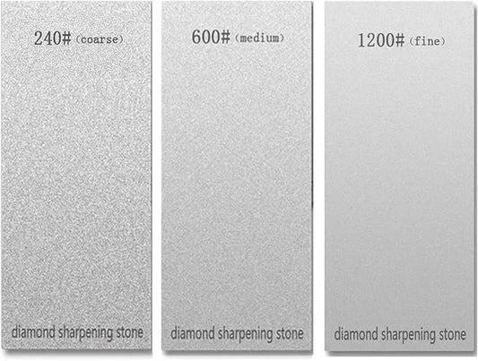 3 PCS Diamond Sharpening Stone Diamond Knife Sharpener Plate Honing Whetstone by SUWAJUME