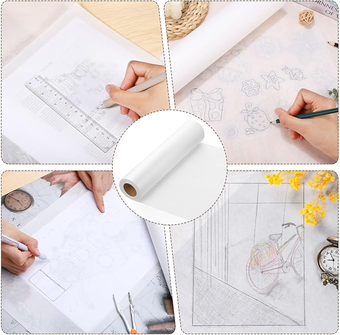 Tracing Paper Roll 24in x 50yd, Gift Wrapping - Image 6
