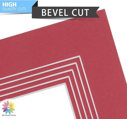 Mat Board Center, 8x10 for 5x7 China Red Color Mats - Image 4