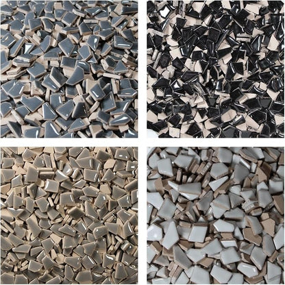 Ceramic Mosaic Tiles for Crafts & Art Projects 200 Grams Vibrant Colors Pieces - Image 4