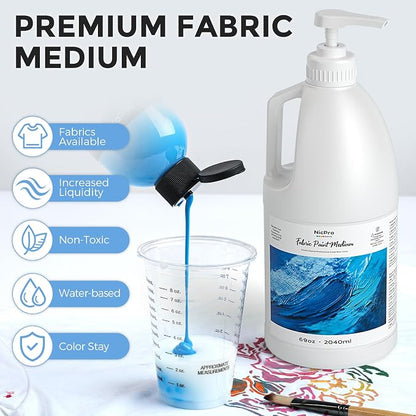 Nicpro Professional Effects Fabric Medium, 69oz Bottle - Image 2