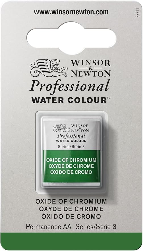 Winsor & Newton Professional Water Colour Paint, Half Pan, Oxide of Chromium by WinsorNewton