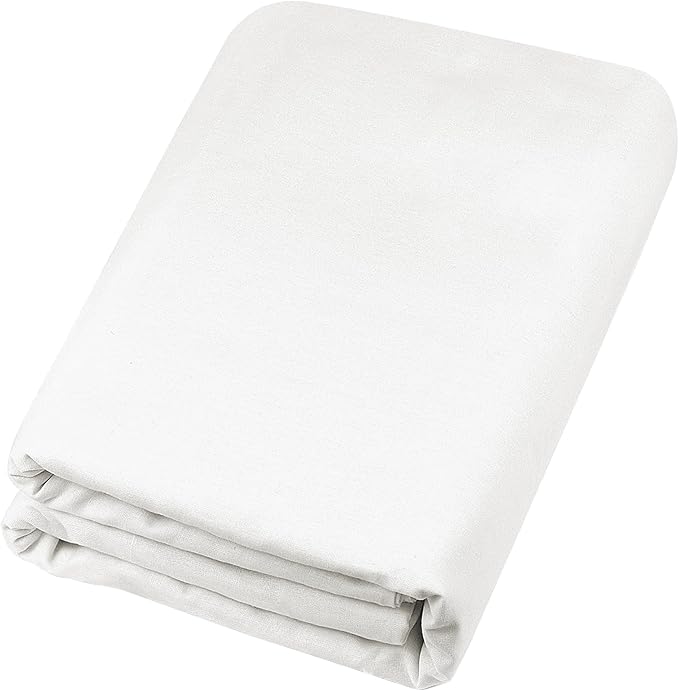 HOTGODEN Medium Weight 100% Cotton Muslin Fabric: 59 inch x 10 Yards Bleached by HOTGODEN