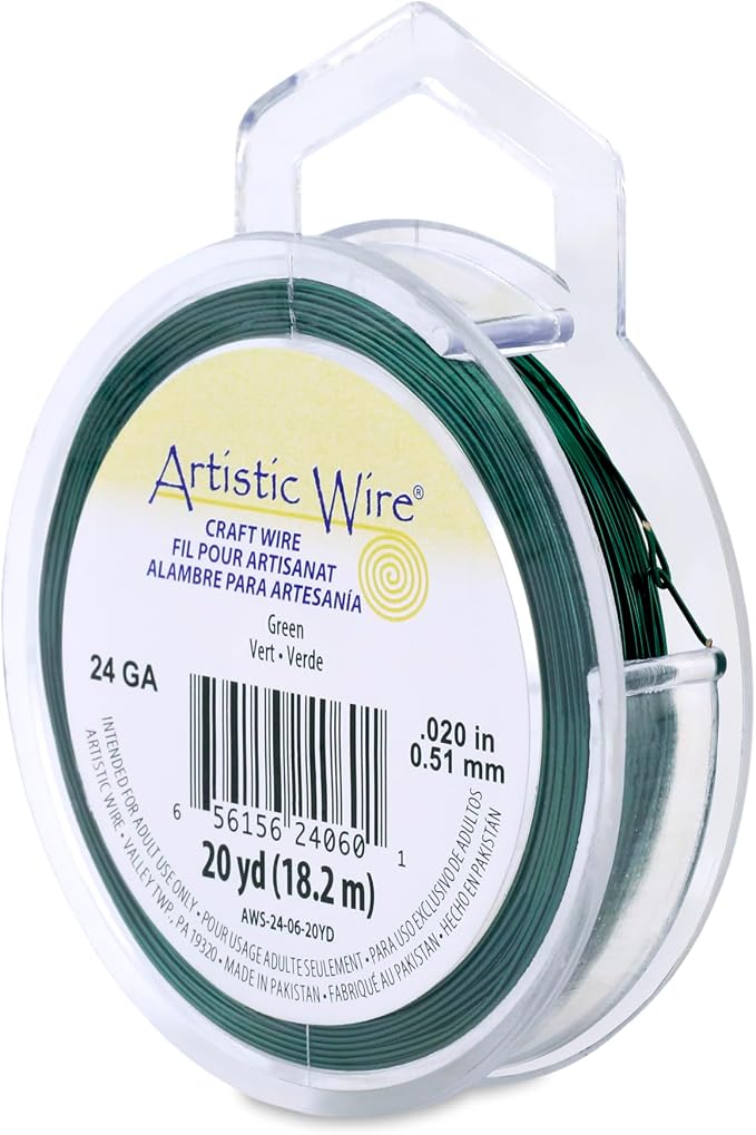 Artistic Wire, 24 Gauge Tarnish Resistant Colored Copper Craft Wire, 20 yd by Unknown