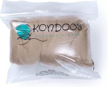 Colored Natural Wool roving, 1 lb. Best Wool - Image 2