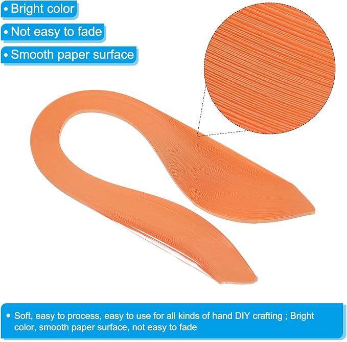 PATIKIL 600pcs Quilling Strips Paper 1/8" 39cm Origami Paper Quilling Strip - Image 3