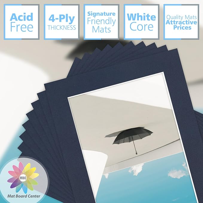 Mat Board Center, 5x7 for 4x6 Dignity Blue Color Mats - Image 2