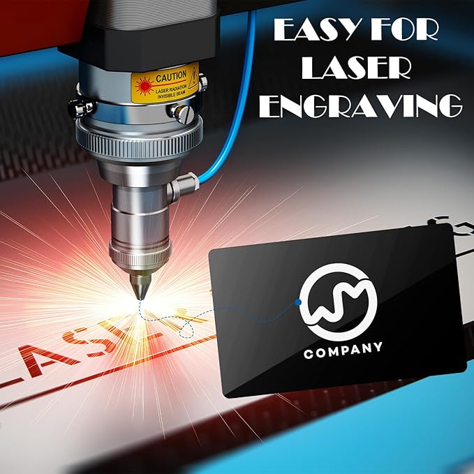 weparmeety 100 Pcs Metal Engraving Blanks Aluminum Sheet Laser Engraving - Image 4