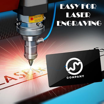weparmeety 100 Pcs Metal Engraving Blanks Aluminum Sheet Laser Engraving - Image 4