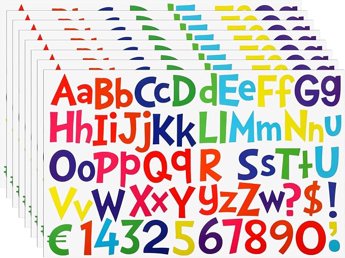 TaoBary 544 Pcs 2 Inch 16 Sheets Large Letter Stickers, Upper and Lower Case by TaoBary