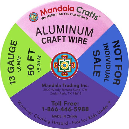 Mandala Crafts 13 Gauge Anodized Aluminum Craft Wire - Image 3