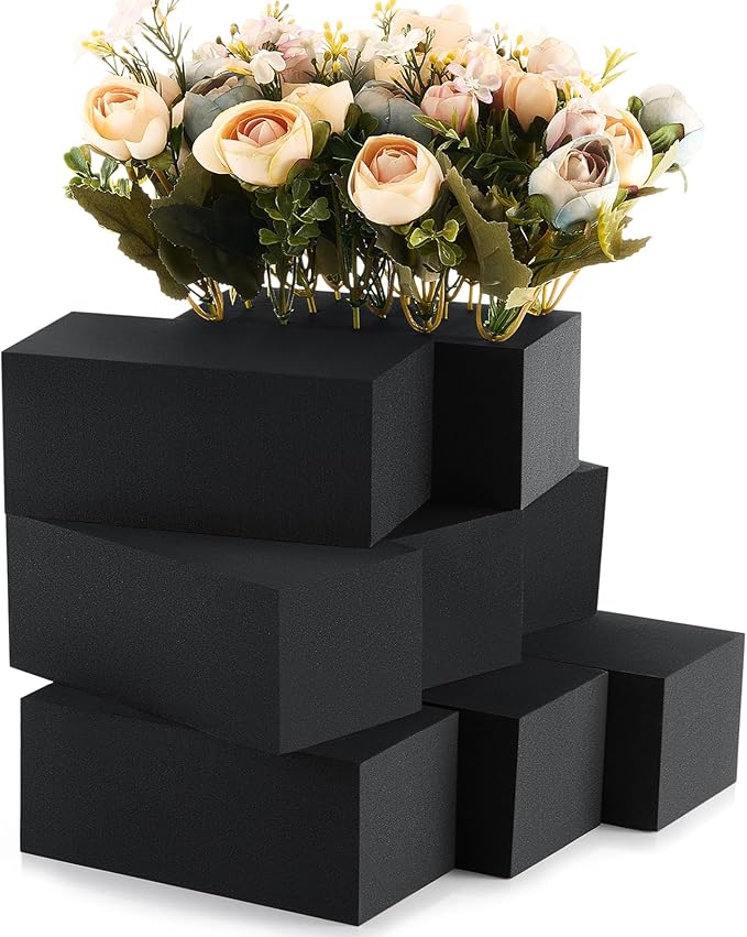 Lallisa 4 Pcs Reusable Floral Foam Blocks Water Weather Resistant Dry Floral by Lallisa