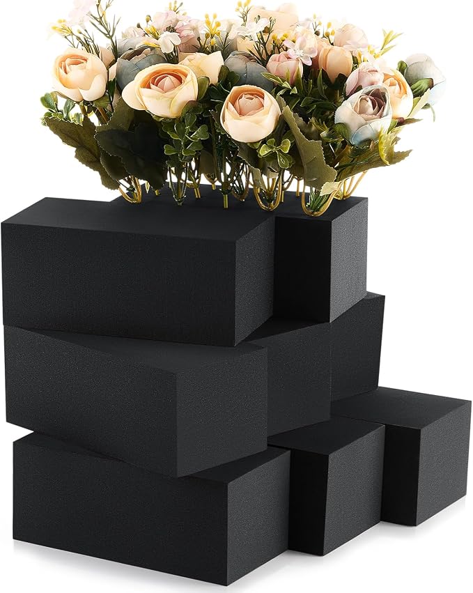 Lallisa 12 Pcs Reusable Floral Foam Blocks Water Weather Resistant Dry Floral by Lallisa