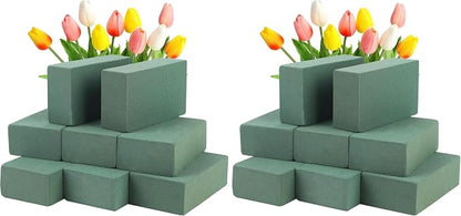 CCINEE 8 Pcs Floral Foam Bricks, Mini Florist Flower Foam Green Blocks Supplies by CCINEE