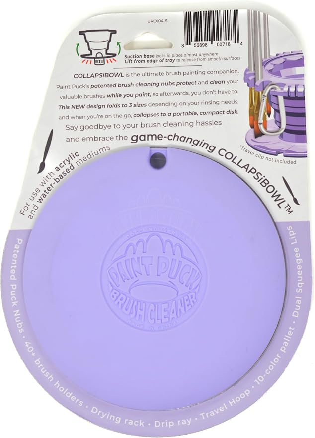 Paint Puck CollapsiBowl Paint Brush Cleaner Rinse Cup - Image 4
