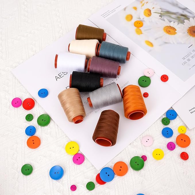 Sewing Thread Kit, All Purpose Sewing Thread 40wt, 10 Spools Assorted Colors - Image 2