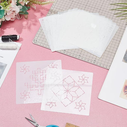 FREEBLOSS Sashiko PET Stencils - Image 2