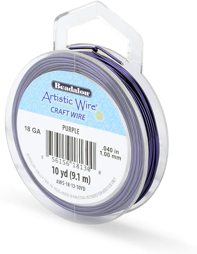 Artistic Wire, 18 Gauge Tarnish Resistant Colored Copper Craft Wire, 10 yd by Unknown
