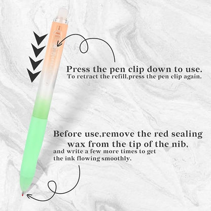 Temiary 4 Pcs Erasable Gel Pens & 10 Pcs Refills, Retractable Ink Pen - Image 5