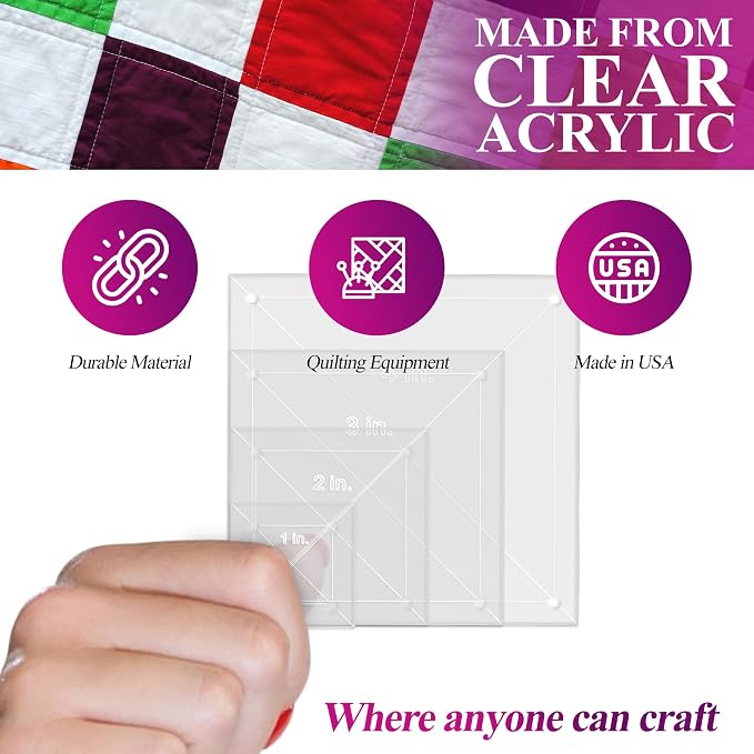 Quilting Acrylic Template Set | Precision Tools - Image 4