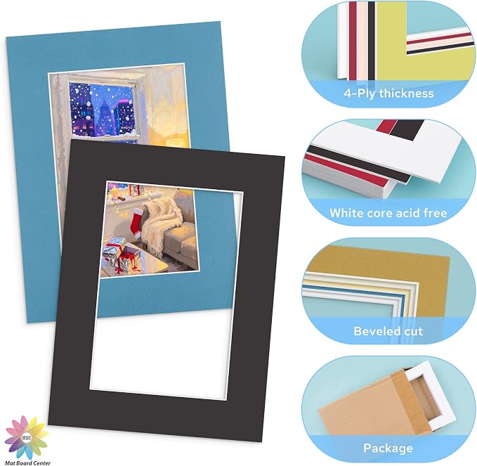 Mat Board Center, 12X16 Mix Color Mats - Image 3