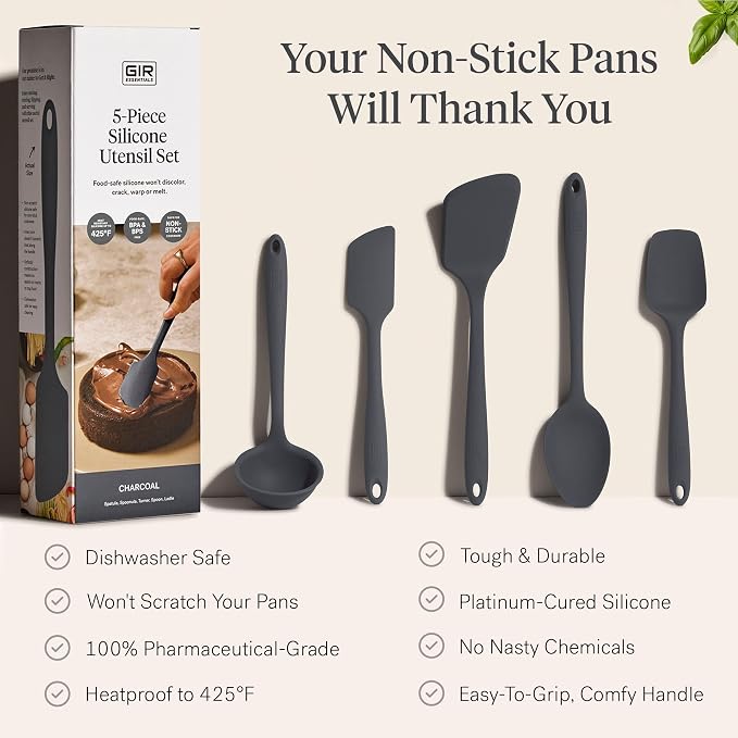 GIR: Get It Right 5 Piece Silicone Essentials Kitchen Utensils Set - Image 4