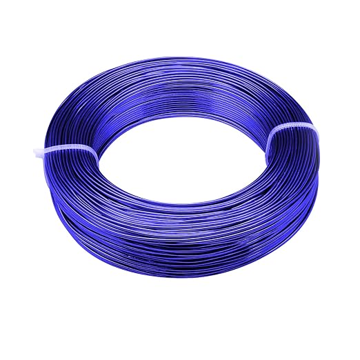 3mm Aluminum Craft Wire, 50 Feet 9 Gauge Bendable Anodized Metal Wire by YuxingK