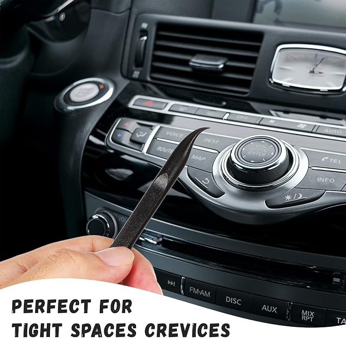 Minatee 18 Pieces Non-scratch Plastic Scraper Tool Multi-purpose Carbon Fiber - Image 4