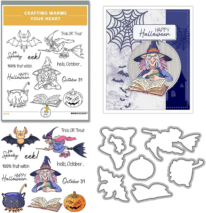 Halloween Clear Silicone stampReusable Stamp by YIXUAN