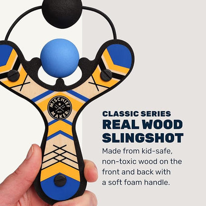 Mighty Fun! - Mischief Maker® Wooden Slingshot - Classic Series - Real Wood - Image 3