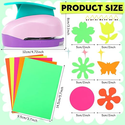 CHENGU 16 Pcs Craft Holes Punch Paper Punchers Scrapbook Punches - Image 2