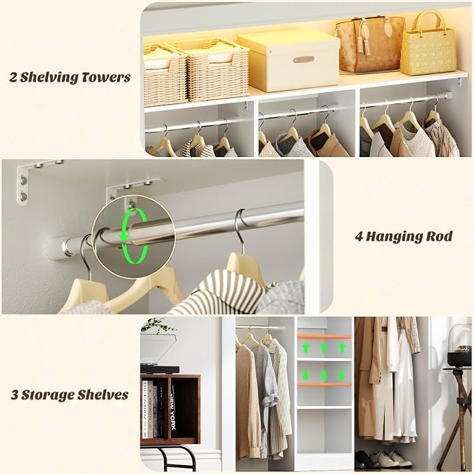 48" Small Closet Organizer, 4FT Small Closet System - Image 6