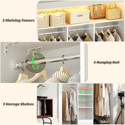 48" Small Closet Organizer, 4FT Small Closet System - Image 6