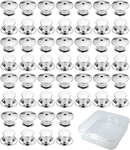 E-lishine 50 Pcs Metal Pin Backs Locking Pin Keepers No Tool Required，Locking by Islimlisa