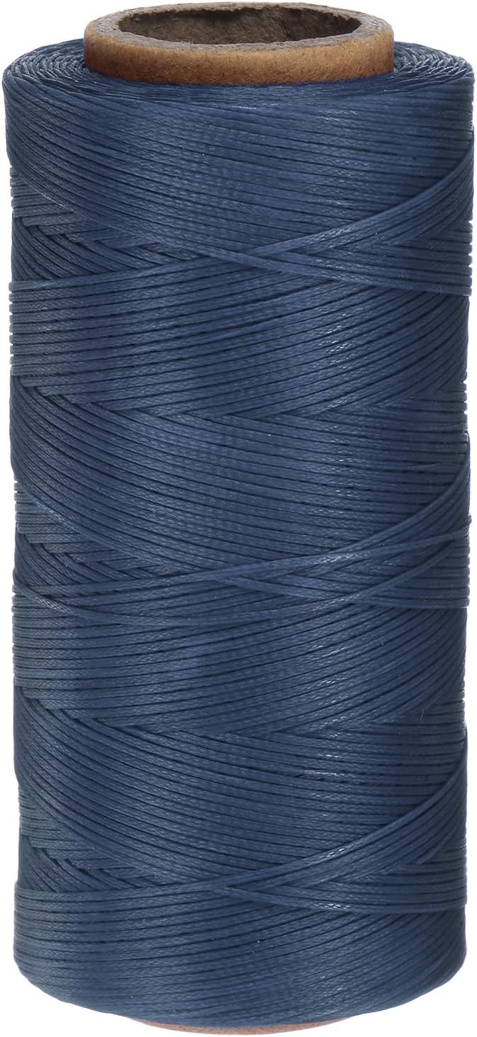 uxcell Leather Sewing Waxed Thread, 284 Yards / 260m 0.8mm 150D Flat Polyester by uxcell