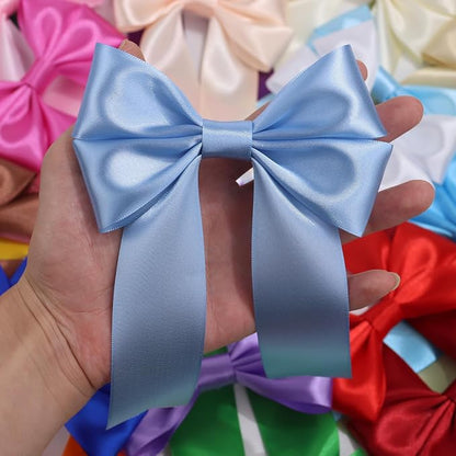 Lake Blue Solid Satin Ribbon 1-1/2 Inch 25 Yards Solid Polyester Fabric Ribbon - Image 7