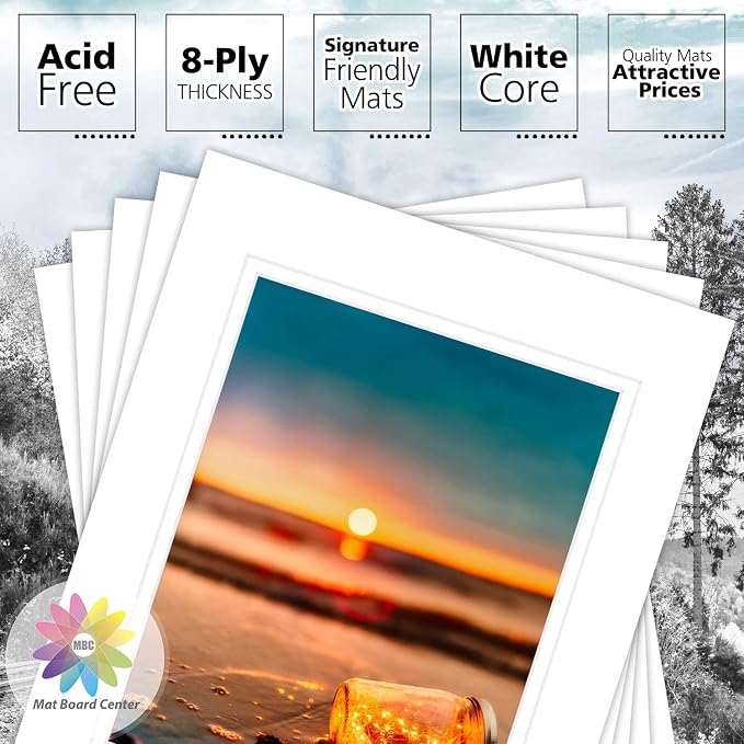Mat Board Center, 16x20 for 11x14 Photo Picture Double Mats - Image 2
